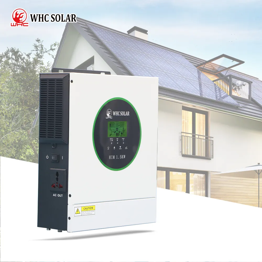 WHC invertör 1000W 1500W hibrid MPPT güneş invertör AC220V çıkış dahili MPPT fotovoltaik invertör