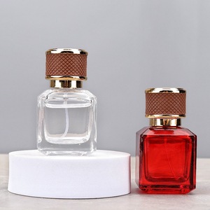 Venta Directa de Fábrica: Botella de Perfume Portátil de 50ml, Cuadrada, de Vidrio, Vacía, con Tapa de Rosca, Marca Lingka, Fabricada en Hebei, con Espuma - Product Image 1