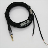Câble d'écouteurs, bricolage, pour téléphone portable, mp3, écouteur avec microphone