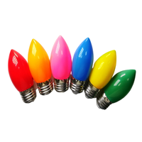 Ampoules LED C9 E12 E14 C7 Ampoules LED de Noël Ampoule de couleur Lumière LED Décoration intérieure extérieure 1W 3W SMD Plastique Verre Globe vintage OEM