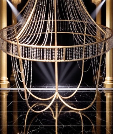 Buld Aerial Hoop(with glass beads)