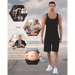 Gilet de compression amincissant pour homme LM, contrôle abdominal, corset amincissant, sous-vêtement de sport à séchage rapide - Product Image 5