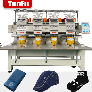 Máquina de Bordar Industrial Automática de Alta Calidad con 4 Cabezales y 12/15 Agujas <span class=keywords><strong>para</strong></span> Gorras/Camisetas/Plano - Product Image 4