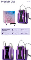 Ponceuse à ongles sans balais 40000 tr/min, machine à ongles 85W, outil de manucure portable avec poignée