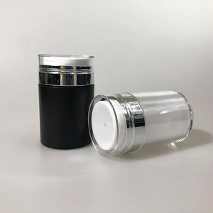 Pot à crème avec pompe 15ml 30ml 50ml, contenants cosmétiques en acrylique pour soins de la peau, emballage pour sérum et lotion avec bouchon à vis en plastique - Product Image 2