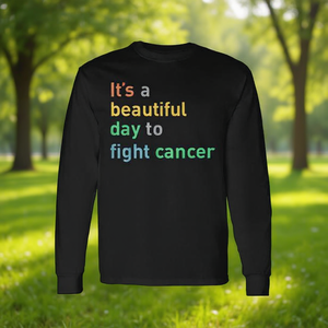 Es un hermoso día para combatir el cáncer, camiseta de manga larga - Product Image 3