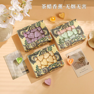 Heart Shaped Scented Candles 222 Manual Made For Valentine'S Day Home Tea Brewing Gift Box - Product Image 3