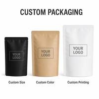 Sachet d'emballage souple pour snacks, imprimé sur mesure, à trois soudures latérales, qualité alimentaire, haute barrière, pour snacks de canard, OEM