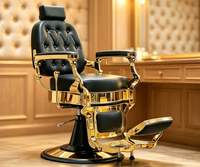 Fauteuil de Barbier Exquis à Inclinaison Réglable Hydraulique pour Salon de Coiffure et Mobilier de Salon de Beauté