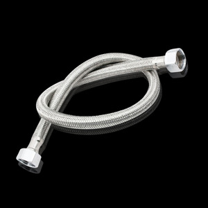 304 Stainless Steel Flexible Hose 1/2 In Inner Diameter Braided Water Heater Pipe For Electric Water Heater - Product Image 1