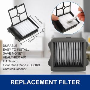 Brosse à rouleaux de remplacement pour aspirateur sec/humide rechargeable <span class=keywords><strong>Tineco</strong></span> IFloor 3 <span class=keywords><strong>Floor</strong></span> <span class=keywords><strong>ONE</strong></span> <span class=keywords><strong>S3</strong></span>, avec 2 brosses et 2 filtres HEPA - Product Image 4