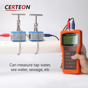 Tragbarer Klemmaufsatz batteriebetriebener Datenlogger DN25-6000 mit Digitalanzeige für Ultraschall Durchflussmesser - Product Image 4