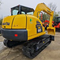 Mini-excavatrice Komatsu PC 60 PC50 PC 40 sur chenilles, d'origine japonaise, 6 tonnes, occasion, avec CE EPA
