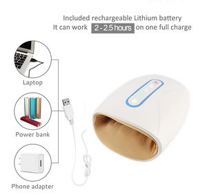 Kleines schnur loses elektrisches Hand massage gerät Infrarot elektronisch beheiztes <span class=keywords><strong>Shiatsu</strong></span> <span class=keywords><strong>Plus</strong></span> Luftdruck vibrierendes Finger luft massage gerät - Product Image 5