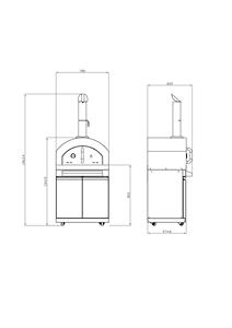 304 Stainless Steel Outdoor Kitchen Pizza <b>Oven</b> for Baking Luxury Portable Gas and Charcoal Bbq Grills Wood Fire RAYL - Product Image 2