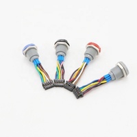 Conjunto de cableado OEM impermeable con código D, receptáculos para panel automotriz y conector de enchufe sin blindaje para cable de conexión