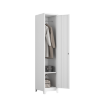 Casier de rangement en acier à une porte avec pieds réglables, casier métallique pour personnel de bureau, salle de sport, école, armoire de rangement personnelle