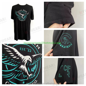 Camiseta de Viscosa Súper Suave y Transpirable para Hombre, Corte Casual, Impresión de Logotipo Personalizado, Bordado, Etiqueta OEM/ODM, Venta al Por Mayor - Product Image 3