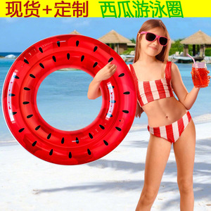 Inflatable PVC Swimming <b>Ring</b> For Child Watermelon And Pineapple Design 20 <b>Thickness</b> Pool Float - Product Image 2