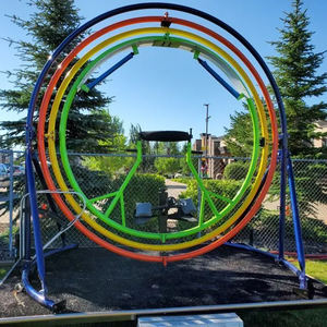 Elektrikli İnsan Jiroskopu Eğlence Aracı 360 Derece Dönüş Açık Hava PVC Macera Parkı ve Alışveriş Merkezi Eğlence Koltuğu - Product Image 5