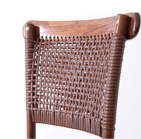 Chaise à cadre en plastique avec dossier tressé, empilable, pour restaurant commercial et formation