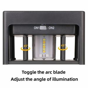 Lampe solaire LED pour jardin, éclairage extérieur étanche, lampe murale à angle réglable, pour balcon, escalier, clôture, lampes solaires à économie d'énergie - Product Image 5