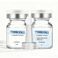 Sérum réparateur au peptide de cuivre bleu GHK-Cu avec Derma Roller Boost pour raffermir et lutter contre les rides du visage
