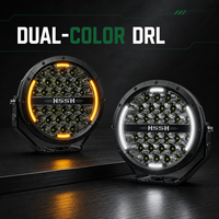 Promotion : Phare de travail LED tout-terrain rond HSSH 5, 7, 9 pouces avec DRL bicolore pour camions