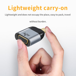 Nhà Sản Xuất Xách Tay Mini HD Video Usb Loại C Để <span class=keywords><strong>Vga</strong></span> Chuyển Đổi Adapter Cho Mac Và Loại C Windows Máy Tính Xách Tay Android Tablet Điện Thoại - Product Image 2