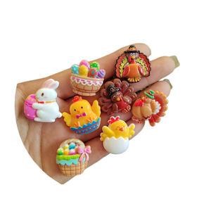 ชุดของเล่นตกแต่งงานเทศกาลอีสเตอร์ 100 ชิ้น รูปเป็ดและกระต่าย สำหรับเด็ก ทำเองได้ ใช้ตกแต่งเคสมือถือ ลูกปัดเรซิ่น อุปกรณ์ตกแต่ง - Product Image 4
