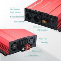 Onduleur Pretiosus 1000W 1000watt 1KW onduleur USB 12vDc à Ac220v 240v onduleur à onde sinusoïdale modifiée hors réseau pour le ménage