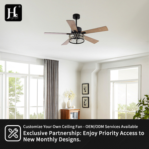 Nouveau lustre de plafond à LED en cristal de 52 pouces pour salon, 5 pales avec ventilateur de plafond intégré - Product Image 5