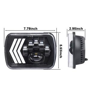 La première vente de lumière carrée de 7 pouces avec des phares LED 5x7 à flèche unidirectionnelle de direction - Product Image 5