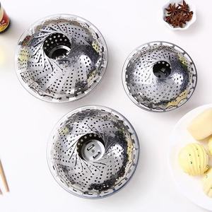 Yolecen evrensel paslanmaz çelik katlanabilir vapur tepsi genişletilebilir mutfak rafı su-ayırma ızgara çok fonksiyonlu kevgir - Product Image 3