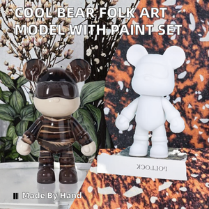 Escultura Navideña Hecha a Mano con Pigmentos de Resina, Modelo de Oso de Dibujos Animados, Precio de Fábrica al por Mayor - Product Image 2