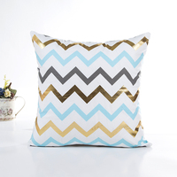Housse de coussin personnalisée moderne dorée, motif géométrique carré, patchwork, sublimation, points, plantes, écologique, décoration intérieure