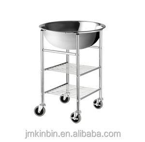 Heavy Duty Stainless Steel Movable Mixing Bowl Trolley with <b>Wheels</b>, Multi-Layer Kitchen Storage Cart for kitchen Restaurant - Product Image 3