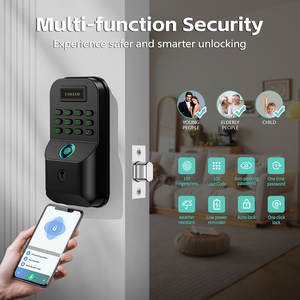 กุญแจล็อคประตูอัจฉริยะ LianTian <span class=keywords><strong>LK9</strong></span> แบบกันน้ำ ใช้ระบบสแกนเส้นเลือดฝ่ามือ ควบคุมผ่านแอป Tuya รองรับการใช้งานกับแอปและสแกนลายนิ้วมือ เหมาะสำหรับที่อยู่อาศัย - Product Image 5