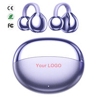 Écouteurs sportifs OWS à clip d'oreille, design tendance, étanches IPX4, sans fil, à oreille ouverte, pour le sport en extérieur et les voyages
