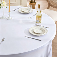 Nappe extensible moderne exclusive en spandex avec jupe de table style cocktail
