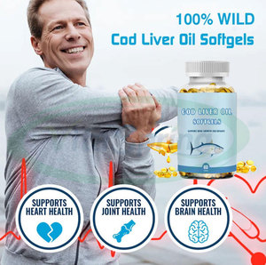 VitaSpring Label pribadi omega 3 minyak ikan Halal Cod minyak hati kapsul Softgel 1000mg Cod minyak hati Softgel - Product Image 2