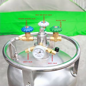 Tanque de retención criogénico de nitrógeno autopresurizado, precio de contenedor LN2 de aislamiento térmico, de 300L, - Product Image 6