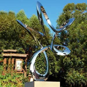 스테인리스 판매를 위한 정원 예술 금속 스테인리스 도시 조각품을 위한 큰 옥외 금속 조각품