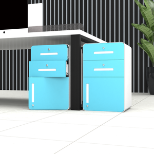 Vòng Arc Di Chuyển Phòng Ngủ Màu Đen Kim Loại Tủ 1 Cửa <span class=keywords><strong>2</strong></span> Ngăn Kéo Thép Di Động Bệ Tủ Hồ Sơ - Product Image 4