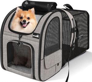 Free sample <b>Cat</b> <b>Carrier</b> for <b>Large</b> <b>Cats</b> 20 lbs,Medium Pet Under 25 lbs,2 Puppy and Small Dogs with Unique Side Bag - Product Image 6