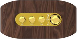 อินวา เรโทรลำโพงบลูทูธแบบพกพาไร้สายลำโพงเสียงดังสำหรับบ้าน, สำนักงาน, ห้องครัว, ปาร์ตี้, การเดินทาง, กลางแจ้ง (10W) - Product Image 3