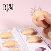 Mannequin de cils RISI avec paupières amovibles, tête de mannequin en silicone de haute qualité pour l'extension des cils, outils pour les cils