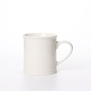 Mug à café en céramique, forme droite avec poignée, couleur unie, grande capacité, pour cadeaux d'affaires, articles promotionnels - Product Image 4