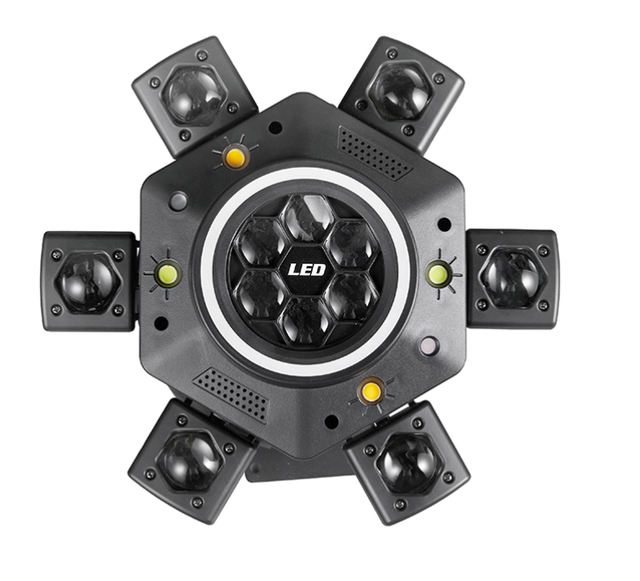 HN 150W 6 Arms Big Bee Eye Moving Head Lights with LED RGBW Party Event Dj Lights Disco Nightclub Stage Lights Concert Beam LED