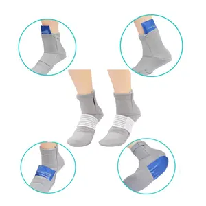 Personalizado tornozelo gel manga gelo envoltório frio terapia meias para pé e tornozelo dor alívio